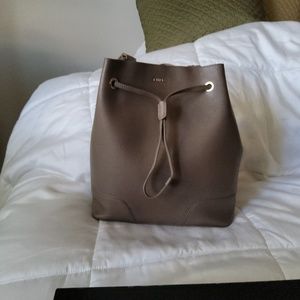 FURLA Saffianno Leather Stacy Bucket Bag